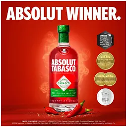Горілка Absolut Tabasco ароматизована 38% 0.7 л - мініатюра 3