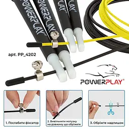 Швидкісна скакалка PowerPlay fit0007846 - мініатюра 9