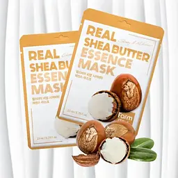 Тканинна маска для обличчя FarmStay Real Shea Butter Essence Mask з олією ши 23 мл - мініатюра 3