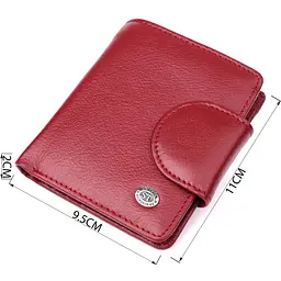 Жіночий гаманець вертикального формату з натуральної шкіри ST Leather 23071 бордовий - мініатюра 7