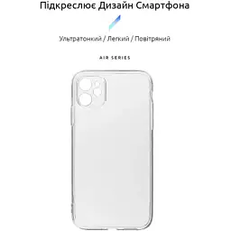 Чохол до мобільного телефона Armorstandart Air Series Apple iPhone 11 Camera cover Transparent (ARM61046) - мініатюра 2