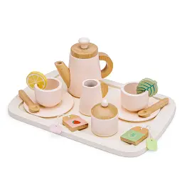 Дерев'яний чайний сервіз New Classic Toys з підносом - мініатюра 3