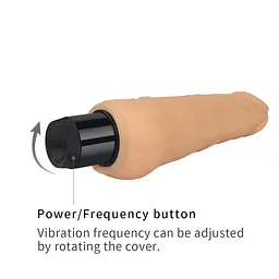 Реалістичний вібратор Xtreme Feel Vibrator тілесний 18см - мініатюра 5