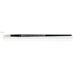 Пензель синтетика кругла TERRA 1608R №12 довга ручка Rosa