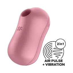 Вакуумний стимулятор клітора з вібрацією Satisfyer Cotton рожевий - мініатюра 7