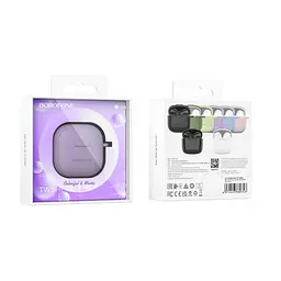 Навушники бездротові Borofone BW29 Charm true wireless BT headset TWS фіолетові - мініатюра 2