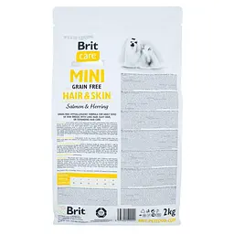 Сухий корм Brit Care GF Mini Hair&Skin 2 кг для собак малих порід здорова шкіра і шерсть - мініатюра 3