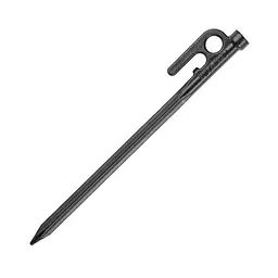 Кілок Naturehike (CNH22ZP018) сталевий - 30см - чорний