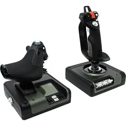 Джойстик із важелем керування двигуном Logitech G Saitek X52 Pro для PC (945-000003) [107822]