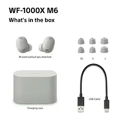 Навушники Sony TWS WF-1000XM6 Silver (WF1000XM6S.CE7) - мініатюра 5