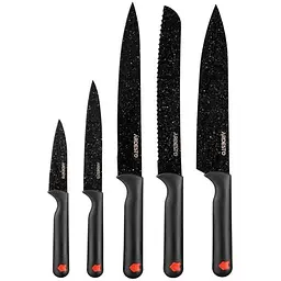 Набір ножів Ardesto Black Mars 5 шт Black (AR2105BR)