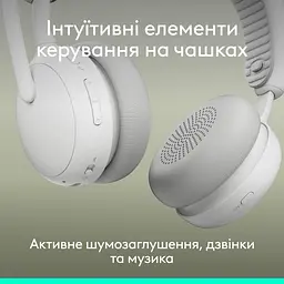 Гарнітура Logitech Zone Wireless 2 ES Headset White (981-001508) - мініатюра 8