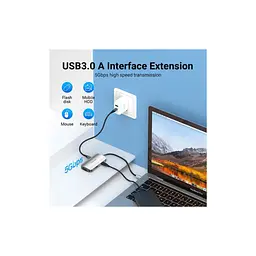 Концентратор Vention USB3.1 Type-C --> HDMI/VGA/USB 3.0/PD 100W Hub 4-in-1 (TOAHB) - мініатюра 6