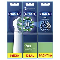 Насадки для електричної зубної щітки Oral-B Pro Cross Action 6 шт. - мініатюра 3