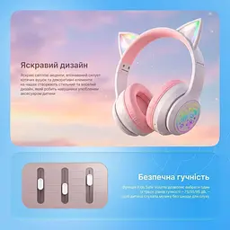 Навушники Proove Kids Neko (APP) Blue/Pink (HPNK0001AP26) - мініатюра 8