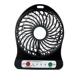 Портативний настільний акумуляторний USB міні-вентилятор Portable Fan маленький, від юсб, на акумуляторі (ST) - мініатюра 3