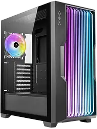 Корпус AZZA Guardian Glass ARGB Black (CSAZ-520BG)