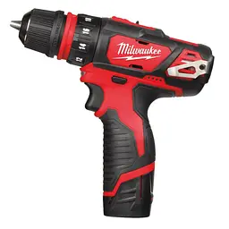 Дриль-шуруповерт акумуляторний MILWAUKEE, M12 BDDXKIT-202C, 32Нм (ЗУ, 2х2Аг, насадки, кейс) - мініатюра 3