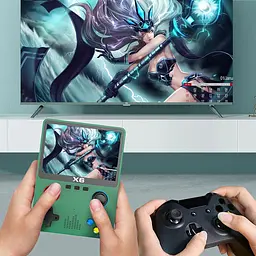 Ігрова консоль XPRO PSP 6X портативна з монітором 3.5 дюйма 1000 ігор чорна (43813-X6_1144) - мініатюра 9