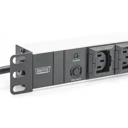 Силовий блок 19 1U w/PDU 10xC13, 10A, 250V, вилка C14 Digitus (DN-95404) - мініатюра 4
