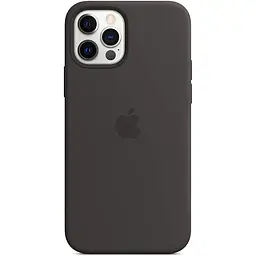 Чохол Silicone Case з MagSafe для Apple iPhone 12 Pro Max (Black) ААА [53336]