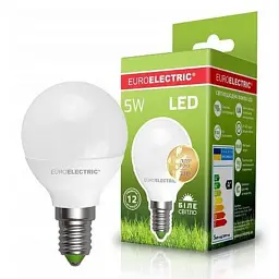 Лампочка EUROELECTRIC LED G45 5W E14 4000K 220V (LED-G45-05144(EE)) - мініатюра 2