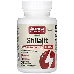 Шиладжит Jarrow Formulas Vegan Shilajit Fulvic Acid Complex 250 мг 60 веганських капсул