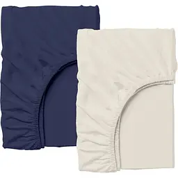 Набір простирадл на резинці Cosas BEIGE/DARK BLUE 160х200х20 см (Set_Beige_DarkBlue_160x200_2)