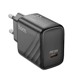 Сетевое зарядное устройство HOCO CS22A Value single port PD30W charger черный - миниатюра 3