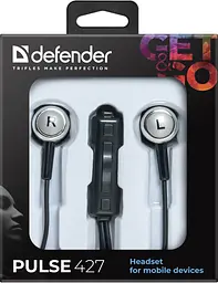 Навушники дротові для смартфонів Defender Pulse 427 Чорний - мініатюра 3