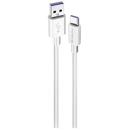Дата кабель USB 2.0 AM to Type-C 1.0m 5A white ColorWay (CW-CBUC019-WH)