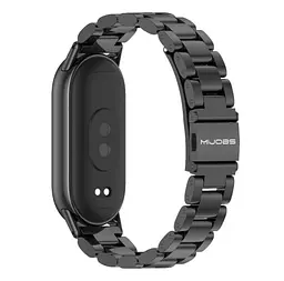 Металевий ремінець Mijobs для фітнес браслета Xiaomi Smart Band 9 Black - мініатюра 3