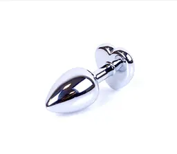 Анальная пробка Jewellery Silver Heart серебристая - мініатюра 3