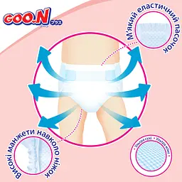 Набір підгузки GOO.N Plus для дітей 6-11 кг розмір M 104 шт. - мініатюра 11