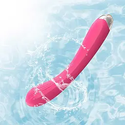 Вібратор гнучкий ребристий Melo з USB 10 режимів 21 см Бордовий - мініатюра 3