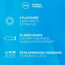 Презервативи EXS Mixed Flavoured, ароматизовані, 48 шт EXS 12-EXSMIXEDFLAV 48 103354 - мініатюра 3
