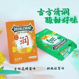 Льодяники від болю в горлі Wrigley's Doublemint Honeysuckle Honey Lemon Flavor 20.5г - мініатюра 5