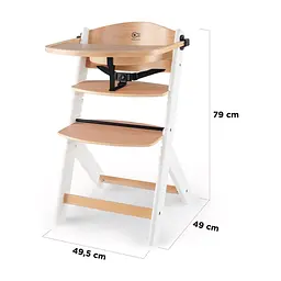 Стілець для годування Kinderkraft Enock Gray Wood (5902533915095) - мініатюра 6