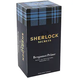 Уцінка. Чай чорний Sherlock Secrets Bergamot Prime 44 г (22 шт x 2 г) 