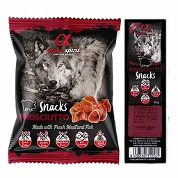 Напіввологі Ласощі з прошутто для собак Alpha Spirit Snacks Prosciutto