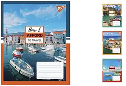 Набір зошитів Yes «Travel» 60 арк., у лінію, 10 шт. 766081 в асортименті