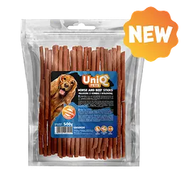 Ласощі для собак UniQ PETS Стіки з кониною та яловичиною, 500 г - мініатюра 4