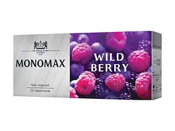 Чай пакетований чорний Мономах 25 пакетиків Wild Berry 1,5 г