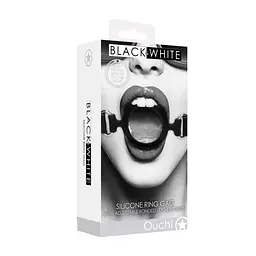 Кляп Ouch! Silicone Ring Gag, 4 см (чорний) - мініатюра 6