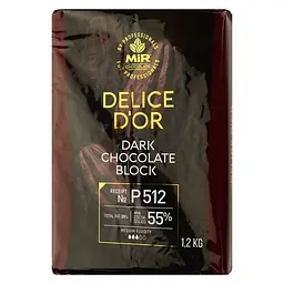 Шоколад чорний Delice D'or P512 блок 1.2 кг - мініатюра 3