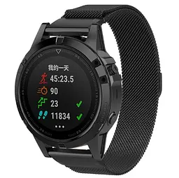 Ремінець металевий для смарт-годинника Google Pixel Watch 42,43 mm, Milanese Magnetic, чорний, міланська петля, браслет на магнітній застібці, сумісний з годинником Google Pixel Watch, для моделей з розміром корпусу 42,43 мм, ArmorStandart (ARM85721) - мініатюра 2