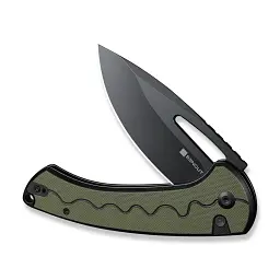 Ніж Sencut Squiggy, Black/Green G10, Darkwash (S24082A-2) - мініатюра 3