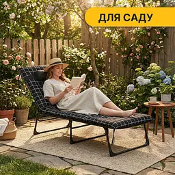 Розкладне ліжко (розкладачка) з оксамитовим матрацом і подушкою LEOBRO (LB-FB-A3-PAT) - мініатюра 6