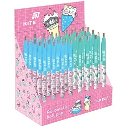 Ручка кулькова автоматична Kite Ice & Cup синя 40 шт. (K25-361-2) - мініатюра 2