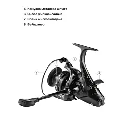 Котушка Brain Classic Carp Baitrunner 6000 4+1BB - мініатюра 7